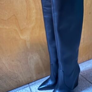 Michael Kors Sleek Black Over the Knee Boots